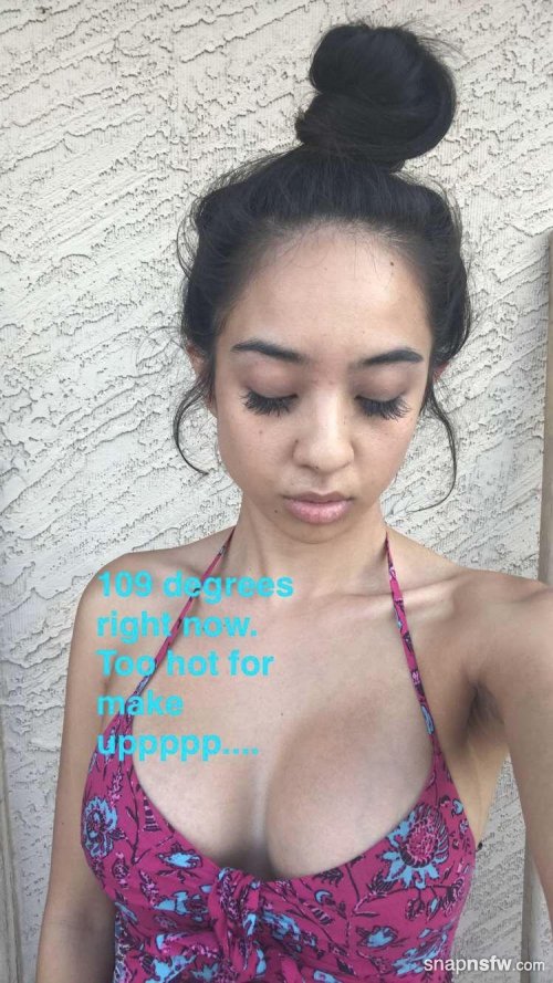 too hot for make up from mila jade snapchat.