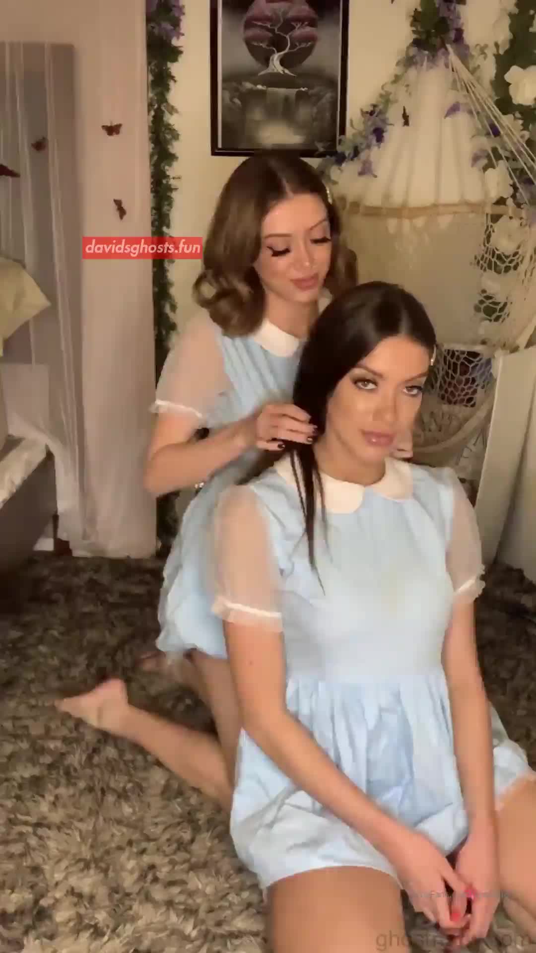 kylie jean Snapchat Video: Beautiful Snapchat bestfriends playing on cam