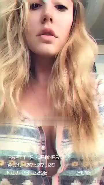 brett rossi Snapchat Video: Suck my hard nipples 