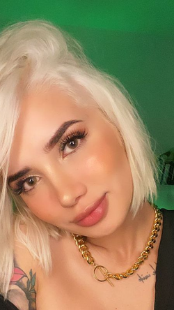 cutegirl3454's snapchat photo - Blonde, Selfie, Tattoo