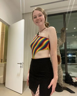 evelynx69's telegram photo - Topless, Selfie