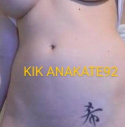 anakate92's kik photo - nsfw, anal, babe, Topless, Curvy, Tattoo