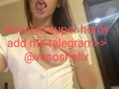 Now I'm super horny add me telegram...@vasoshalix