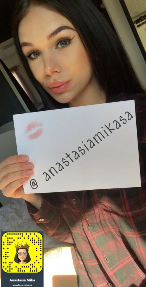 Don`t be shy for make yourself cum add me on snap : @anastasiamikasa