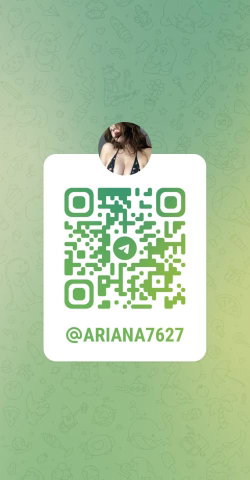 Woman with shoulder-length dark hair in a patterned top, visible in a circular profile photo above a QR code on a green