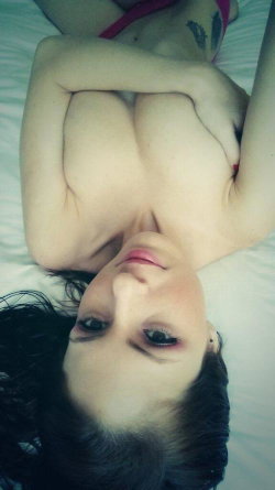 emily99k's snapchat photo - fingering, nude, horny, Topless, Brunette, Selfie, Tattoo